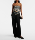 Christopher Esber Snake-print silk scarf