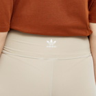 Adidas Women's High Waisted Short Tight in Wonder Beige