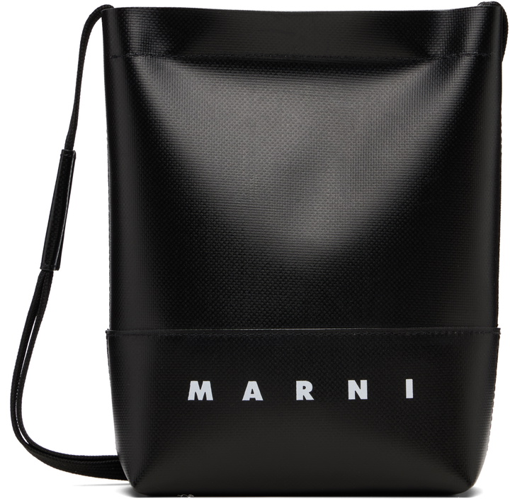 Photo: Marni Black Shoelace Strap Crossbody Bag
