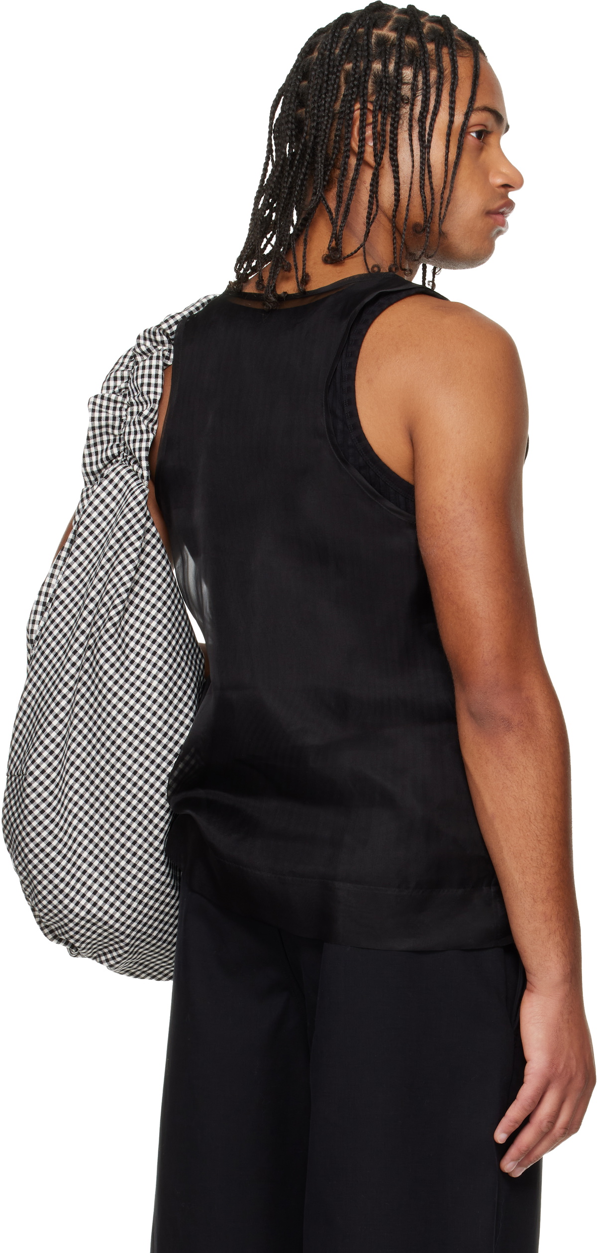 Simone Rocha Black Organza Layered Double Vest