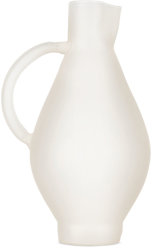 Photo: Los Objetos Decorativos Off-White Opal Glass Pitcher