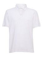 Fedeli White Piquet Polo