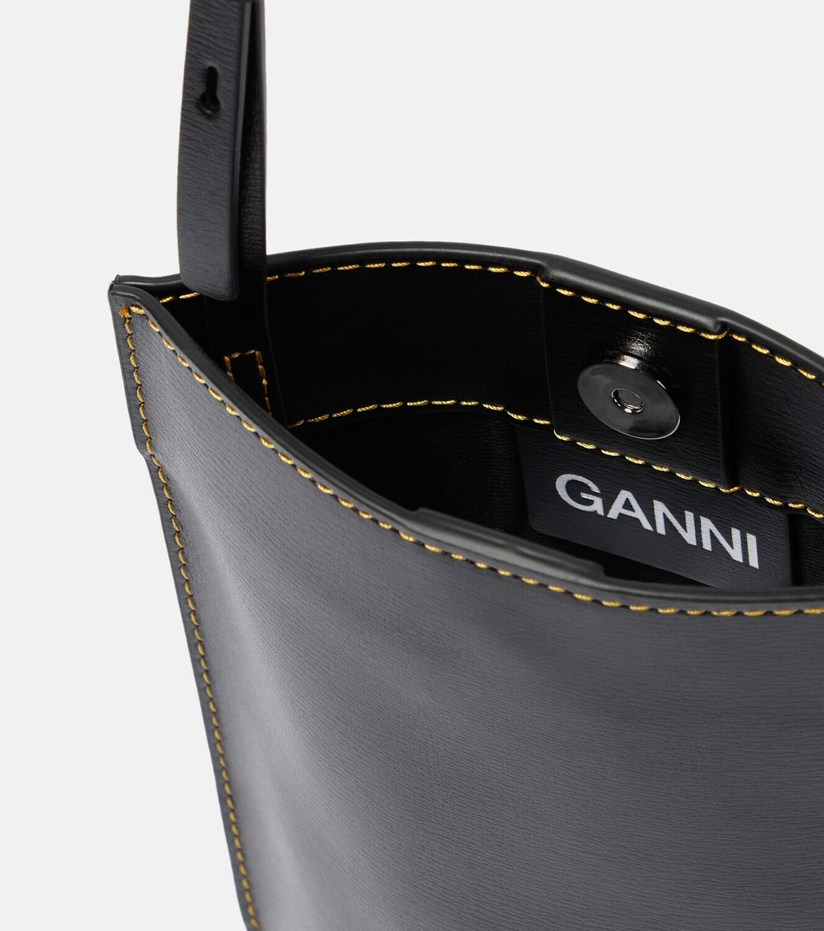 Ganni - Banner Small leather crossbody bag GANNI