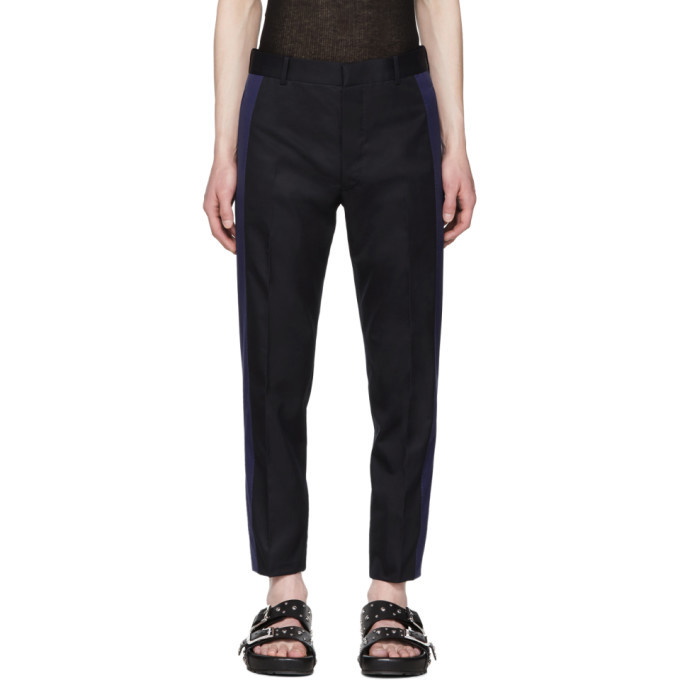 Photo: Alexander McQueen Navy Striped Trousers