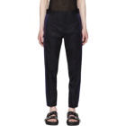 Alexander McQueen Navy Striped Trousers