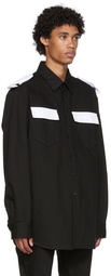 Raf Simons Black Epaulet Shirt