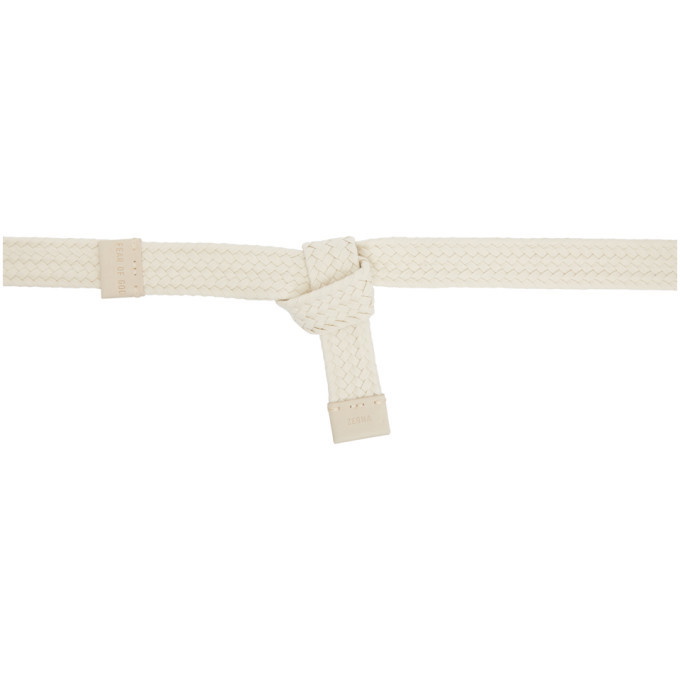 fear of god zegna belt white