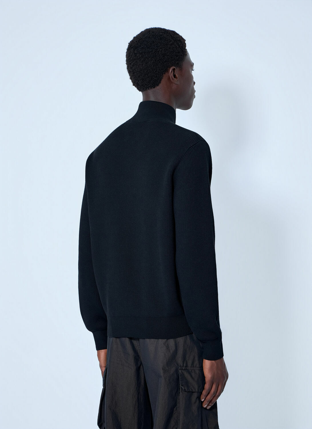 Stone Island Ribbed Zip-Up Jacket