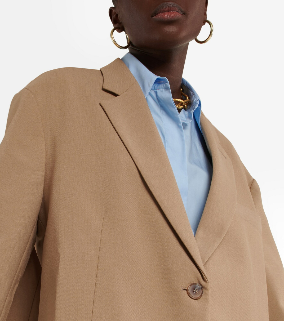 The Frankie Shop - Bea twill blazer The Frankie Shop