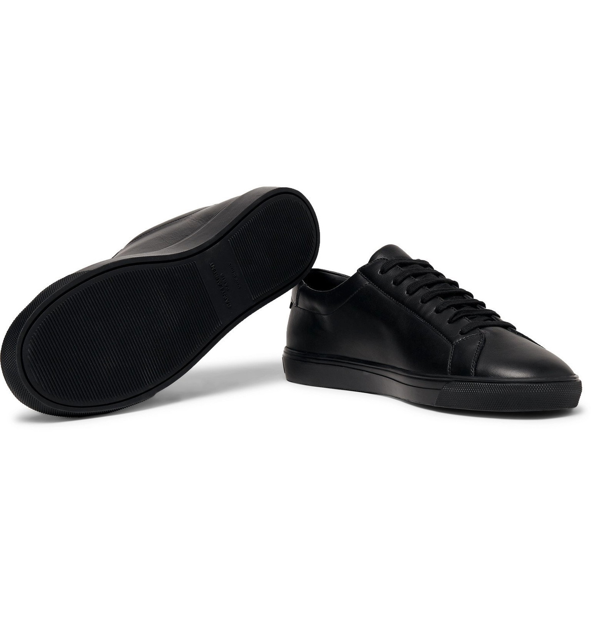 スニーカー Saint Laurent Black Andy Sneakers Saint Laurent Andy Sneakers in Leather | Saks Fifth Avenue