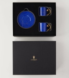 L'Objet Lapis set of 2 espresso cups and saucers