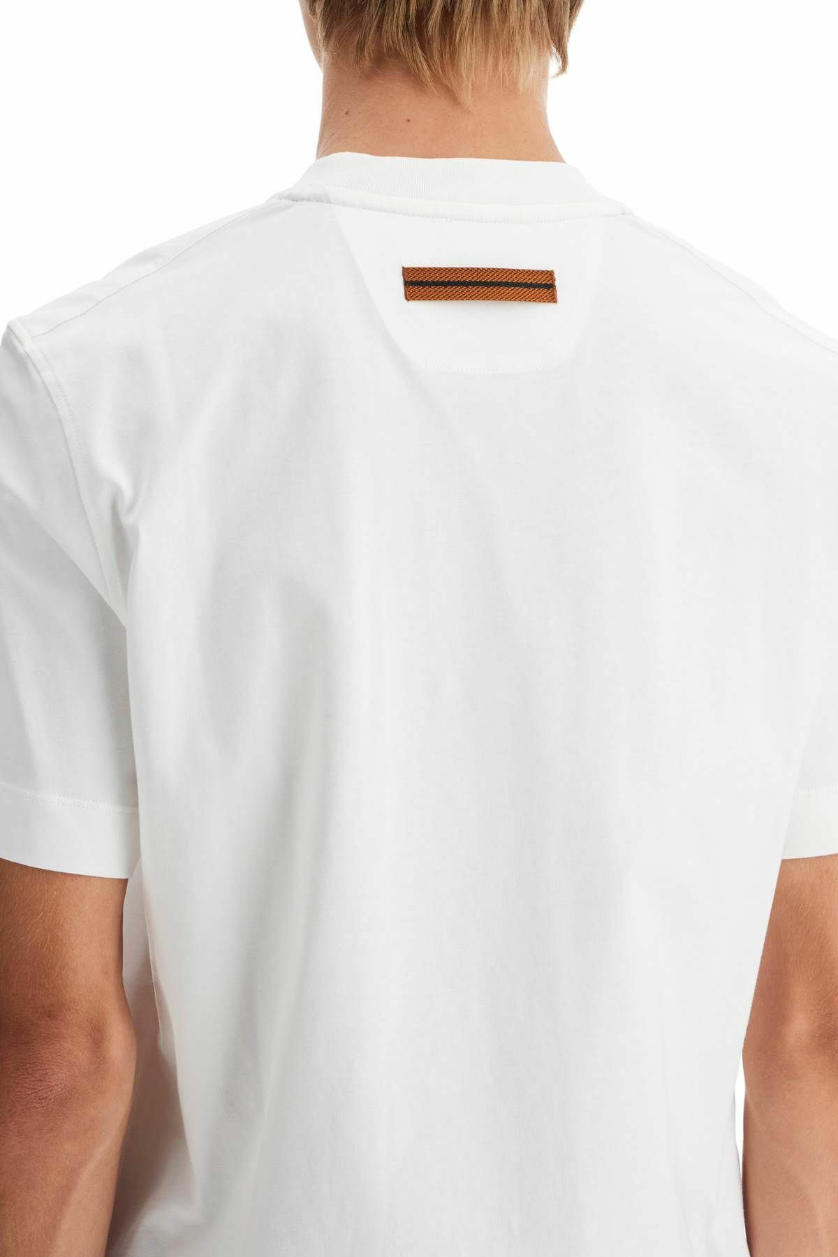 ZEGNA t-shirt with rubberized logo White Zegna