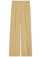 Gabriela Hearst Vesta Straight-leg Trousers Beige