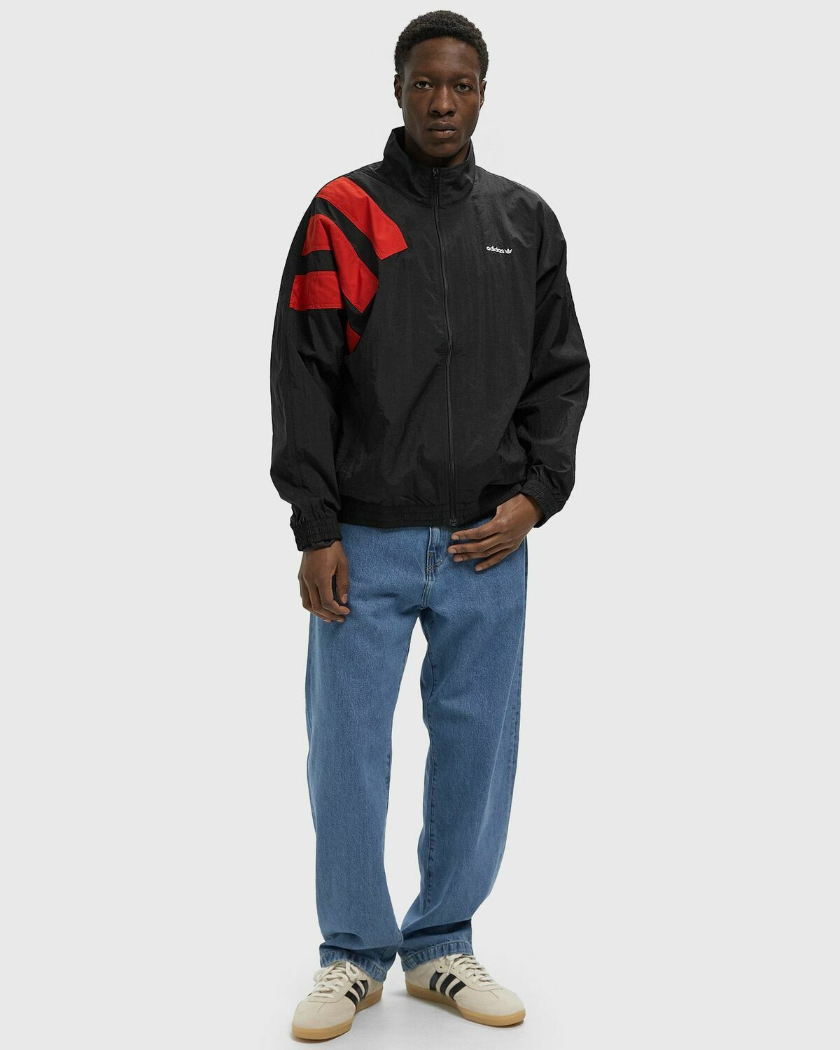 ジャケット・アウター  TRACK TOP BLACK Adidas ARCH TRACK TOP Black Mens Track Jacket adidas