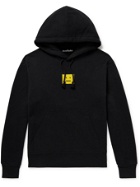 Acne Studios - Logo-Embroidered Cotton-Jersey Hoodie - Black