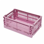 HAY Small Recycled Colour Crate in Dusty Rose