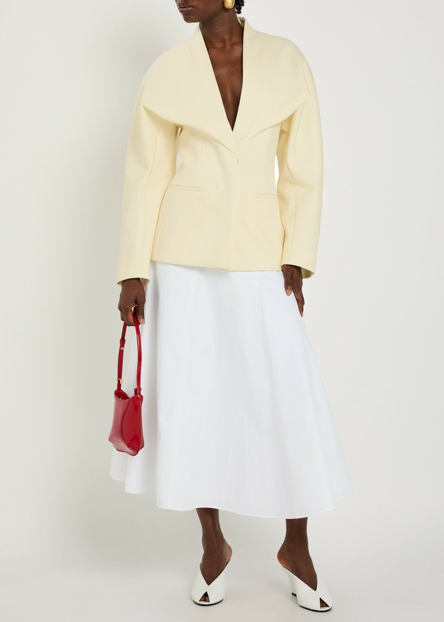 Jacquemus La Veste Chale Crepe Blazer Off White