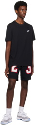 Nike Jordan Black Printed Shorts
