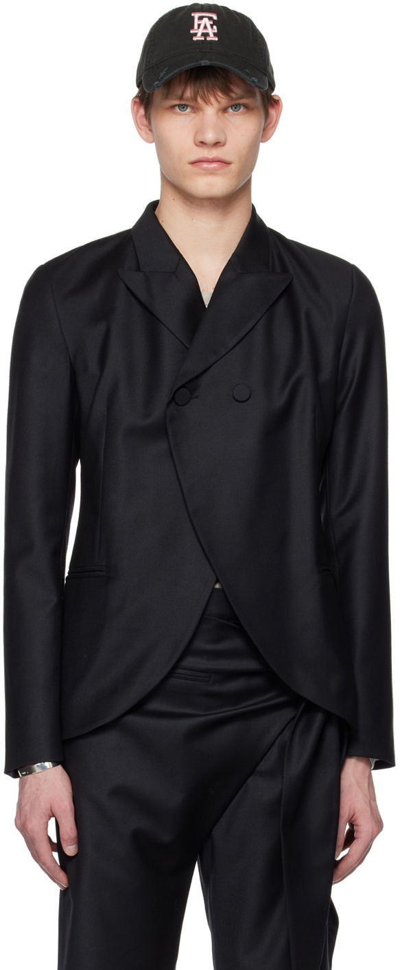 AARON ESH Black Two-Button Blazer