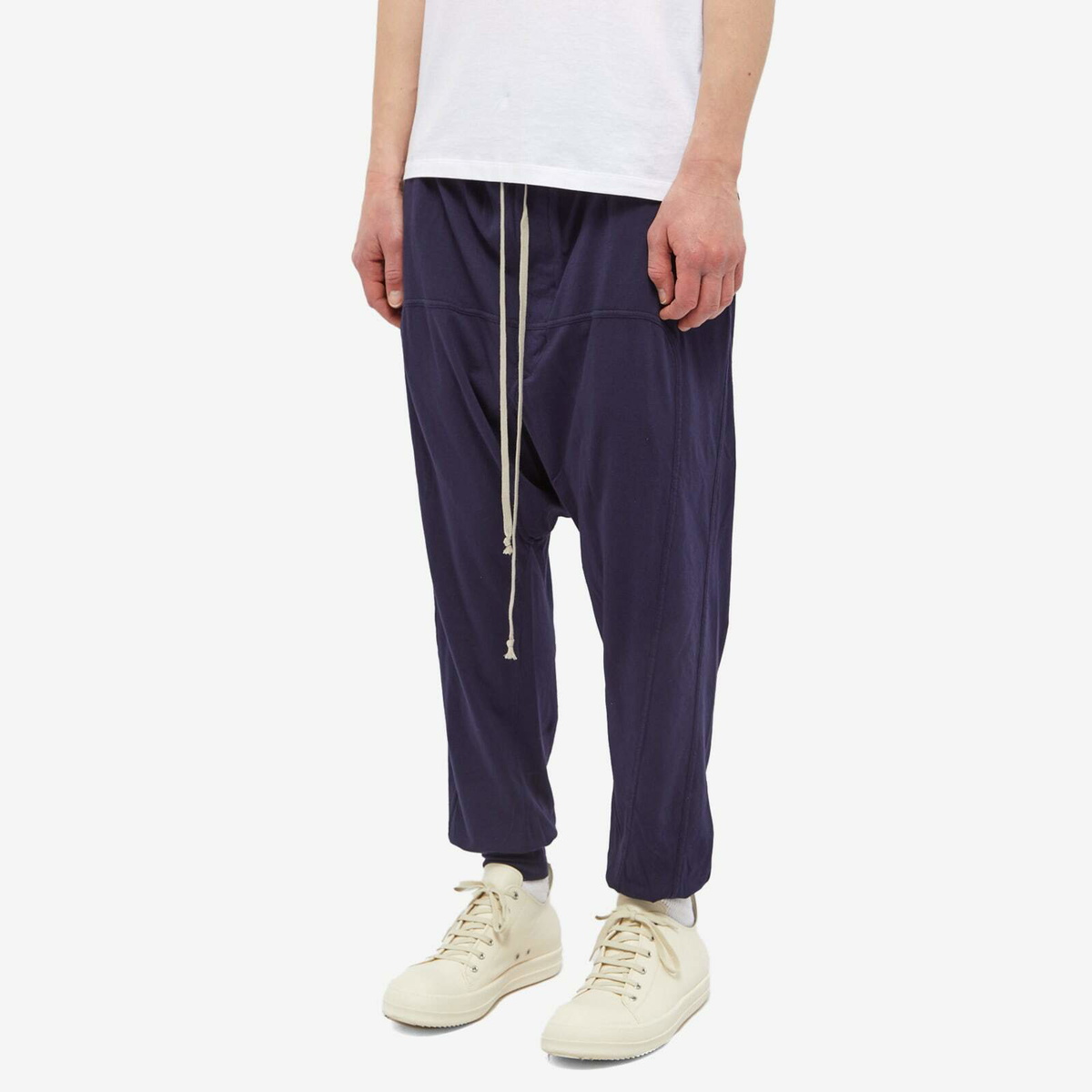 Rick Owens DRKSHDW Men's Prisoner Drawstring Pant in Indigo Rick