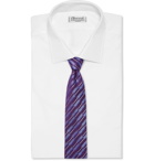 Charvet - 7.5cm Embroidered Silk Tie - Purple