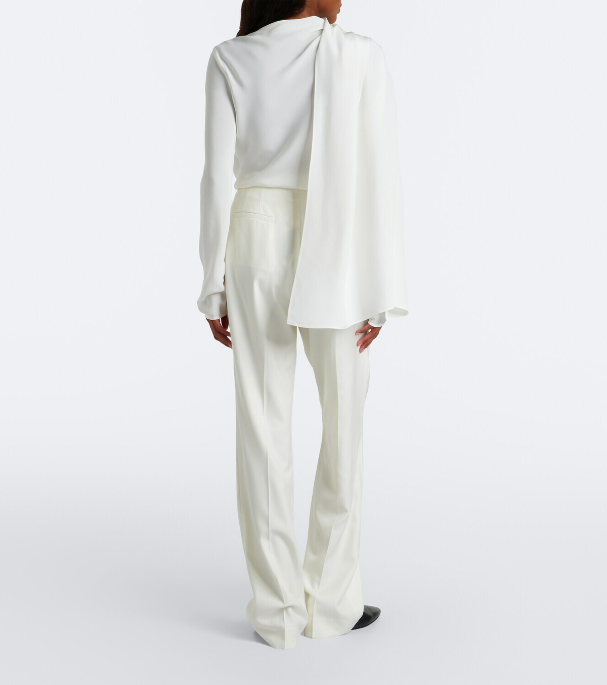 Tove Albertine ruched virgin wool wide-leg pants