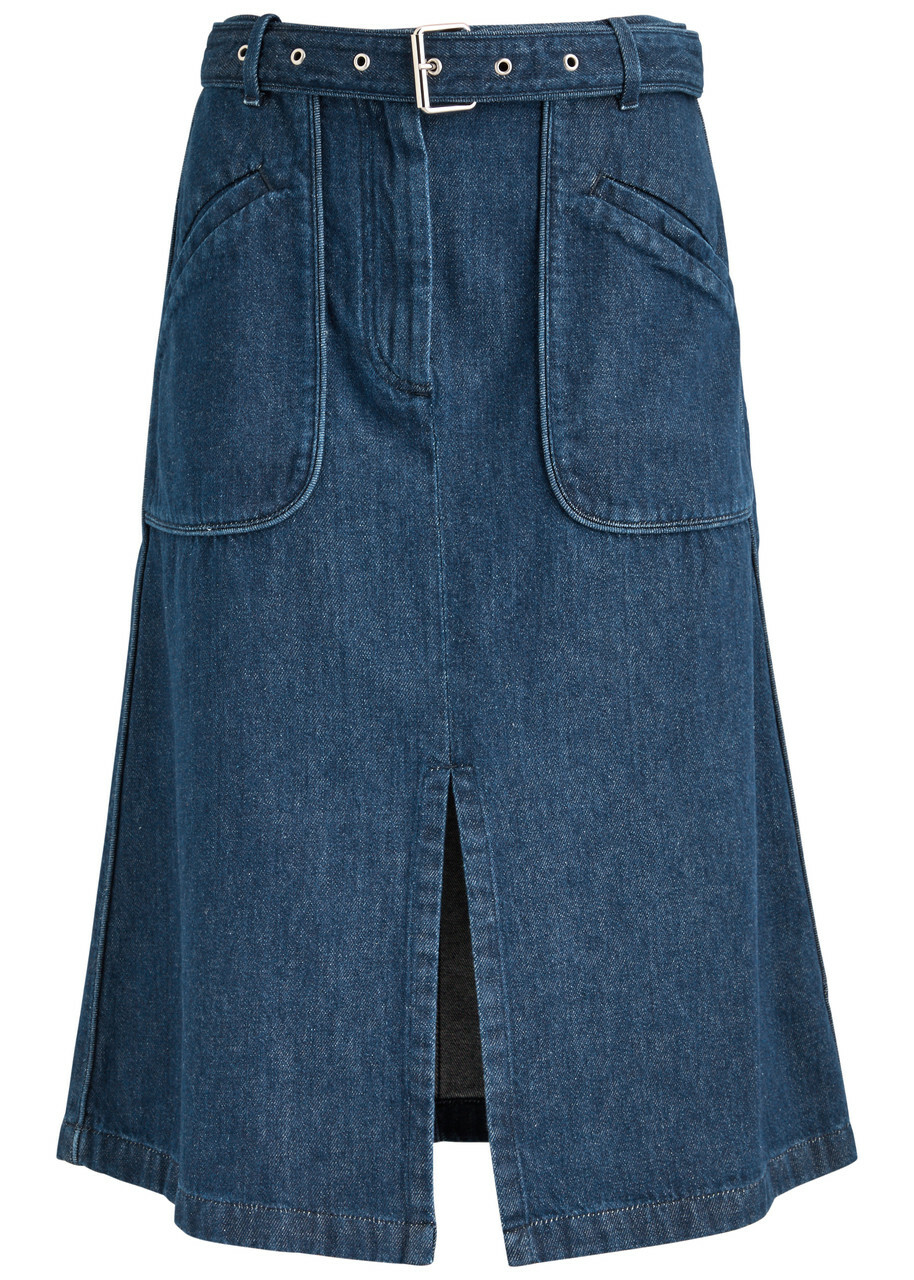 Dries Van Noten Black Hanam Midi Skirt Dries Van Noten