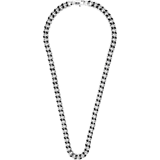Photo: A.P.C. Silver and Black Marius Necklace