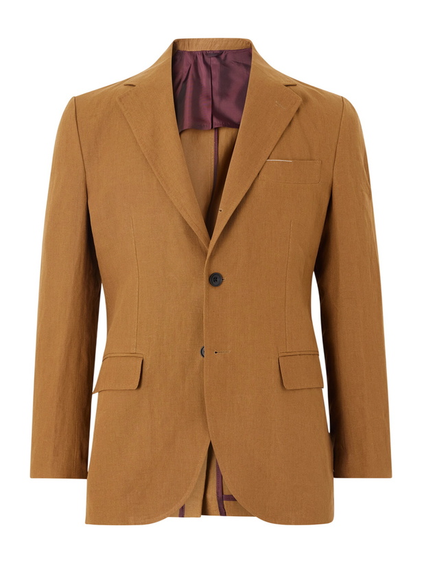 Photo: Rubinacci - Linen Suit Jacket - Brown