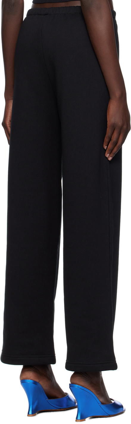 Fax Copy Express Black Embroidered Sweatpants