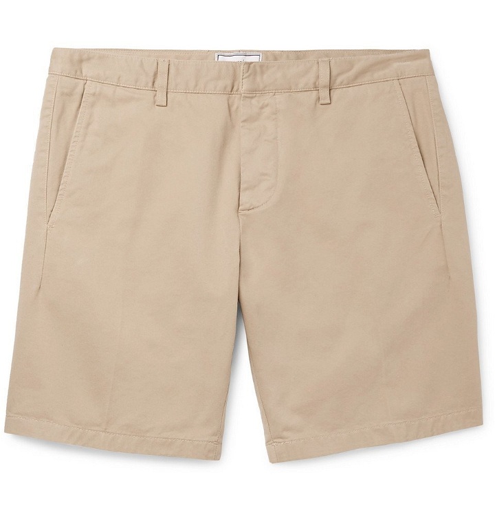 Photo: AMI - Slim-Fit Cotton-Twill Bermuda Shorts - Beige
