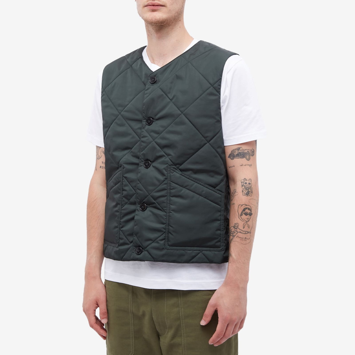 Mackintosh Men's New Hig Quilted Vest in Bottle Green Mackintosh