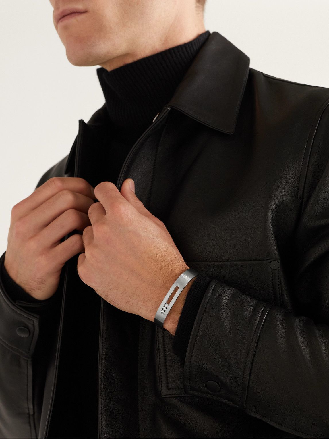 Messika - Move Titanium Diamond Cuff - Silver