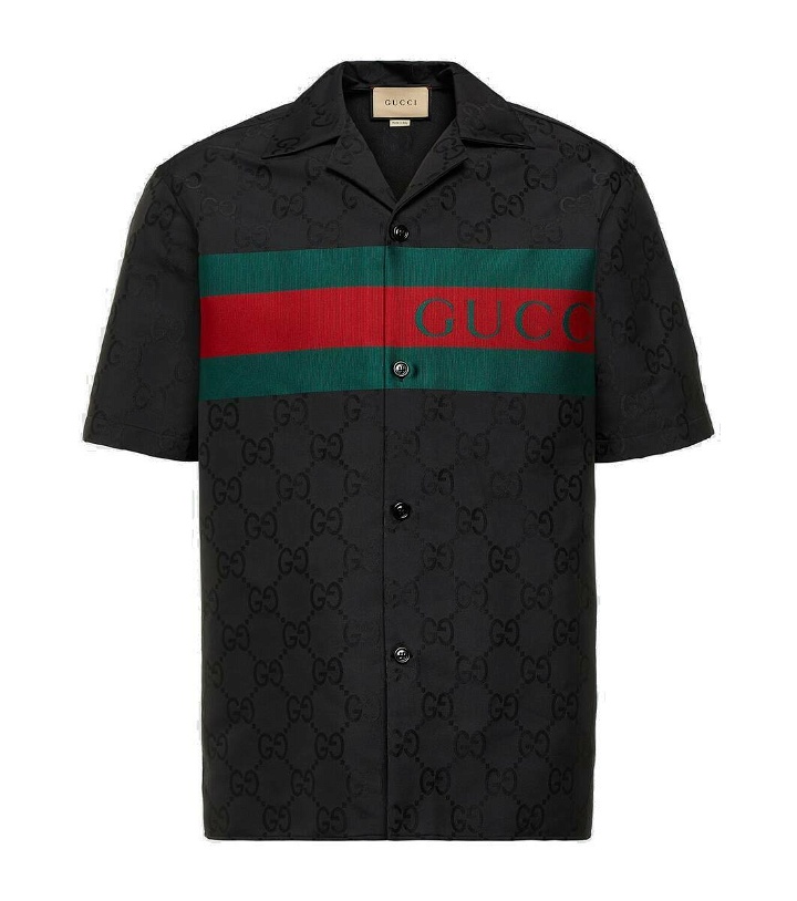 Photo: Gucci GG jacquard bowling shirt