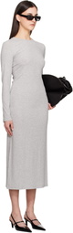 ANINE BING Gray Jo Maxi Dress
