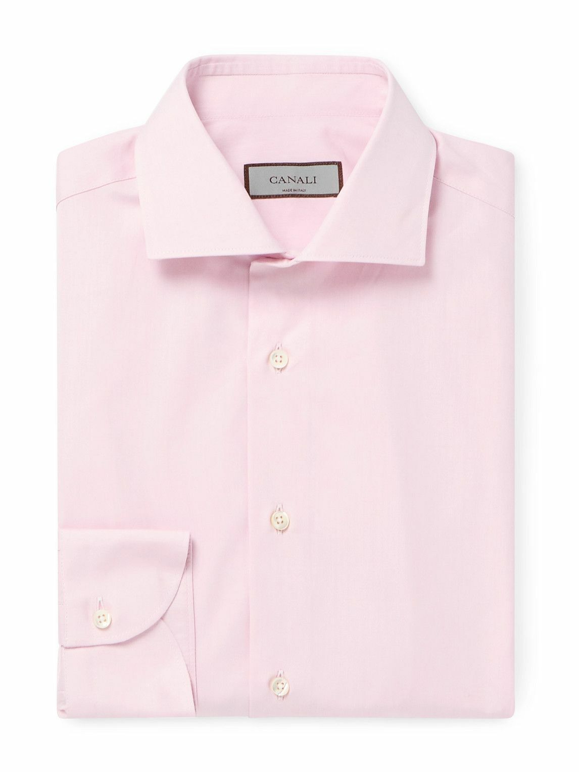 Canali - Essentials Cotton-Poplin Shirt - Pink