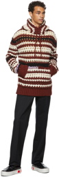 Marni Wool Crochet Striped Hoodie