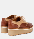 Clergerie Balma leather platform Derby shoes