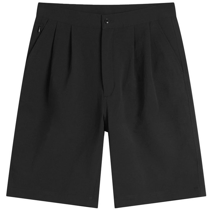 Photo: Nanamica Men's Alphadry Double Pleats Shorts in Black