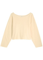 American Vintage Ofybow Cotton-blend Sweatshirt Cream