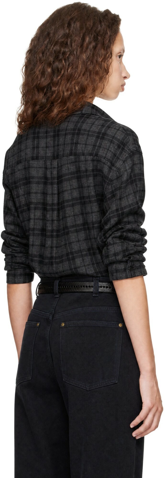 WILLY CHAVARRIA Gray Quilted Overshirt Jacket