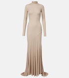 Mugler Cotton jersey gown
