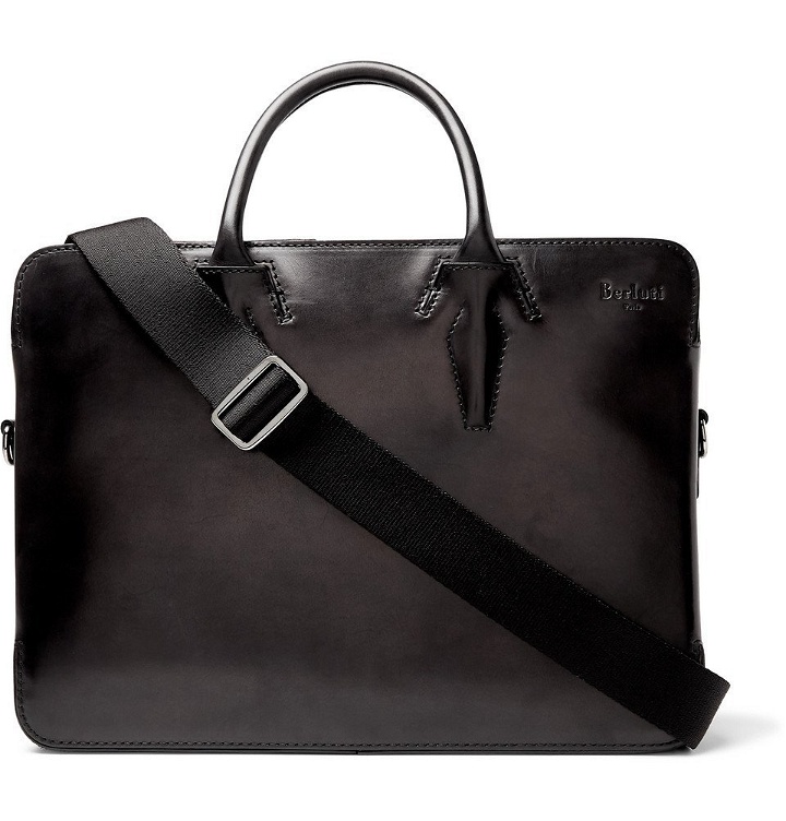 Photo: Berluti - Profil Leather Briefcase - Men - Black