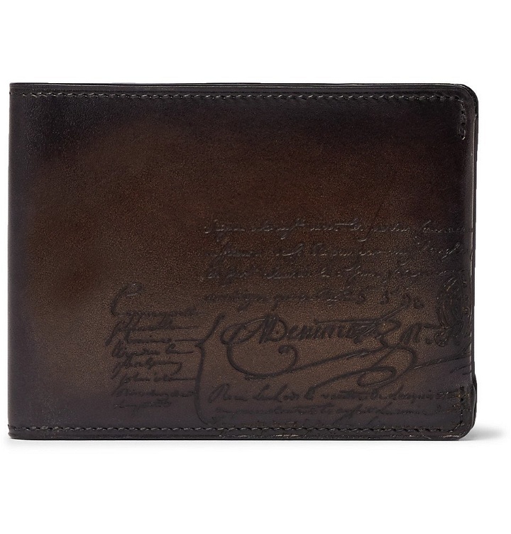 Photo: Berluti - Essentiel Scritto Leather Billfold Wallet - Men - Brown