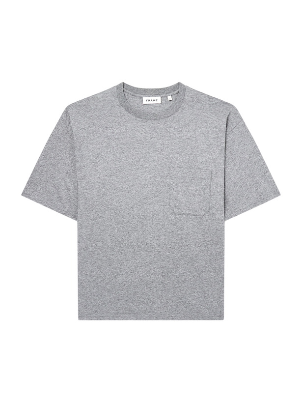 Photo: FRAME - Cotton-Jersey T-Shirt - Gray