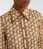 Zimmermann Printed ramie shirt