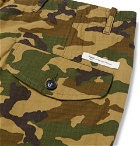 MAN 1924 - Camouflage-Print Cotton-Ripstop Bermuda Shorts - Men - Army green