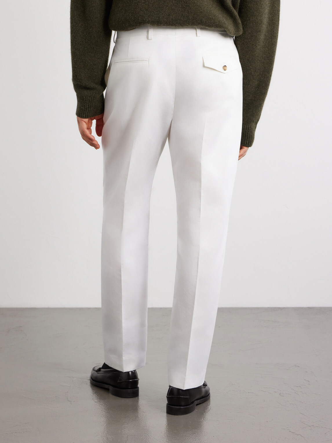 Paul Smith - Straight-Leg Cotton and Linen-Blend Twill Trousers - White