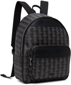 Lacoste Black 'The Blend' Monogram Backpack