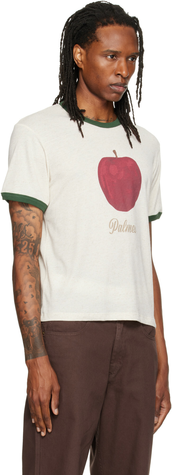 Palmes Off-White Apple Ringer T-shirt